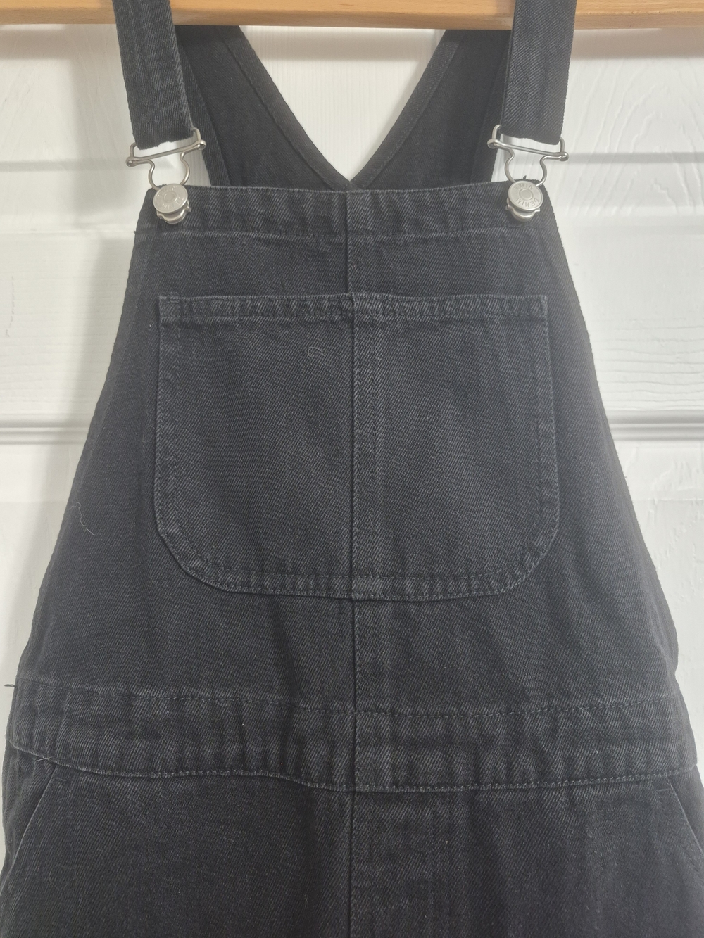 Simons Twik Black Denim Overall Dress with Bib - Picture 2 of 8